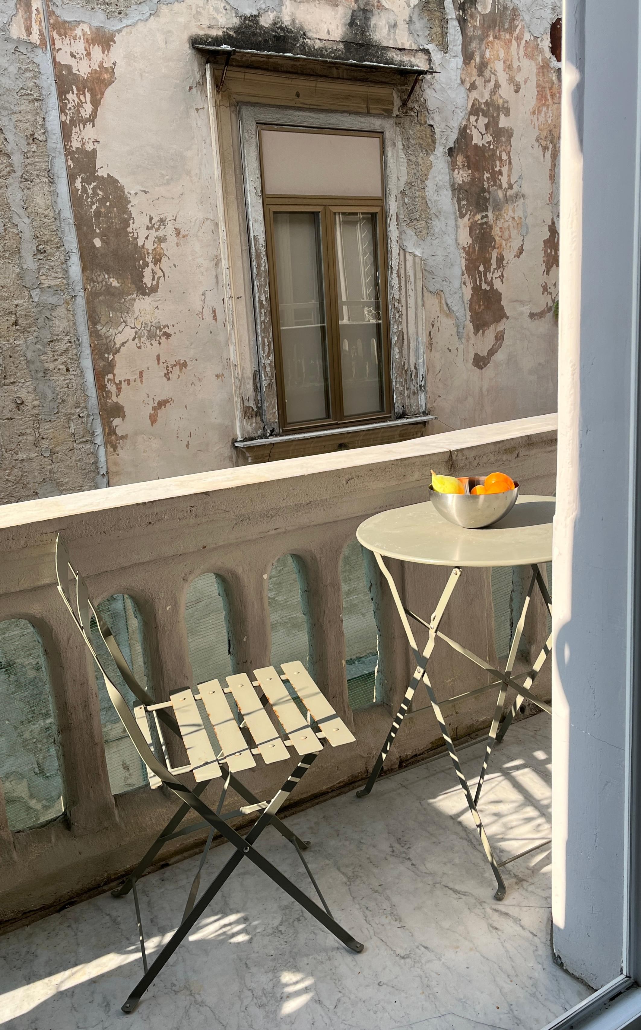 a little spot to enjoy the view and sun at Palazzo Massa