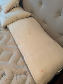 Stained pillow