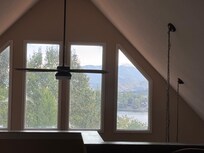 A beautiful view to wake up to from the loft bedroom!