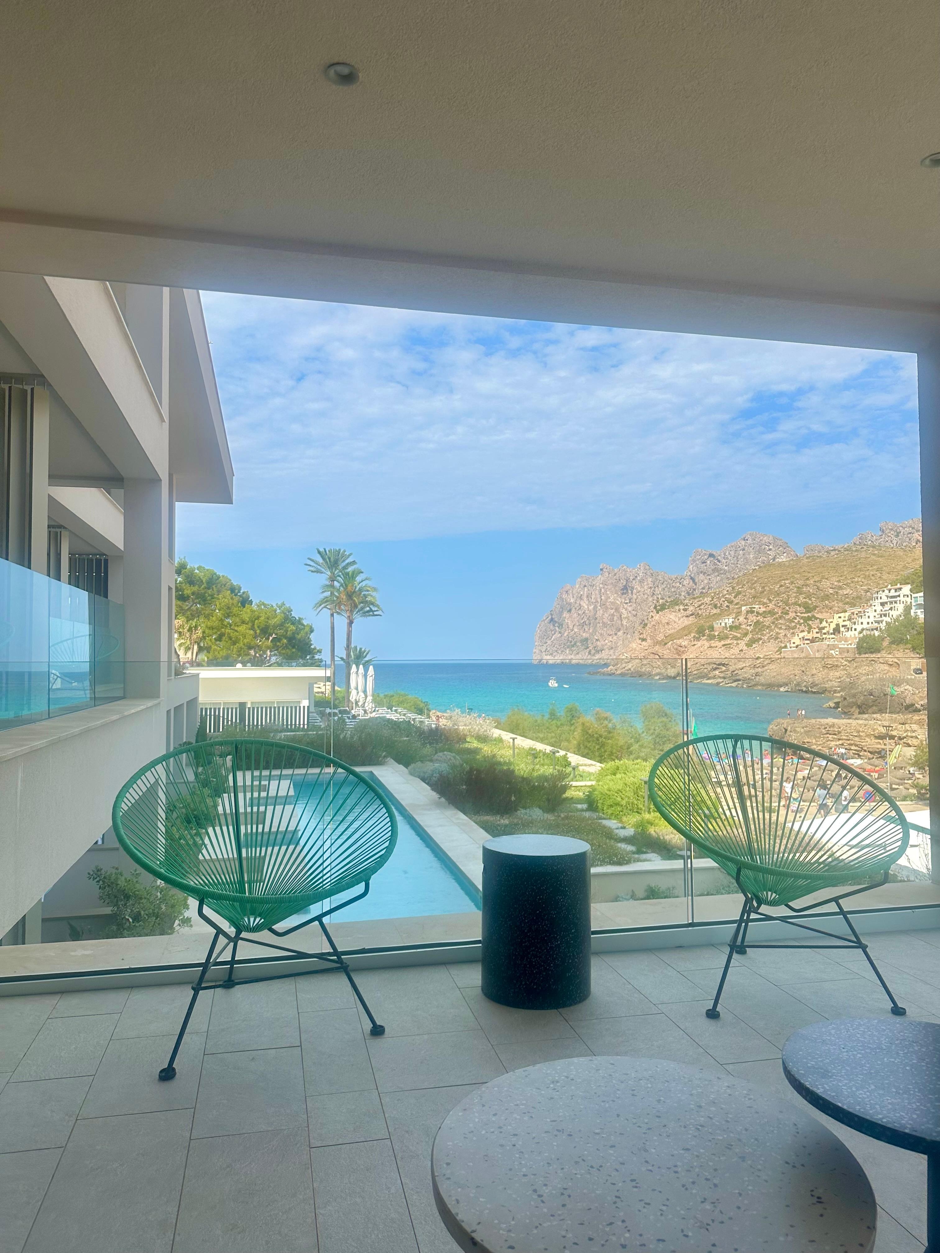 View from our terrace of the hotel room!