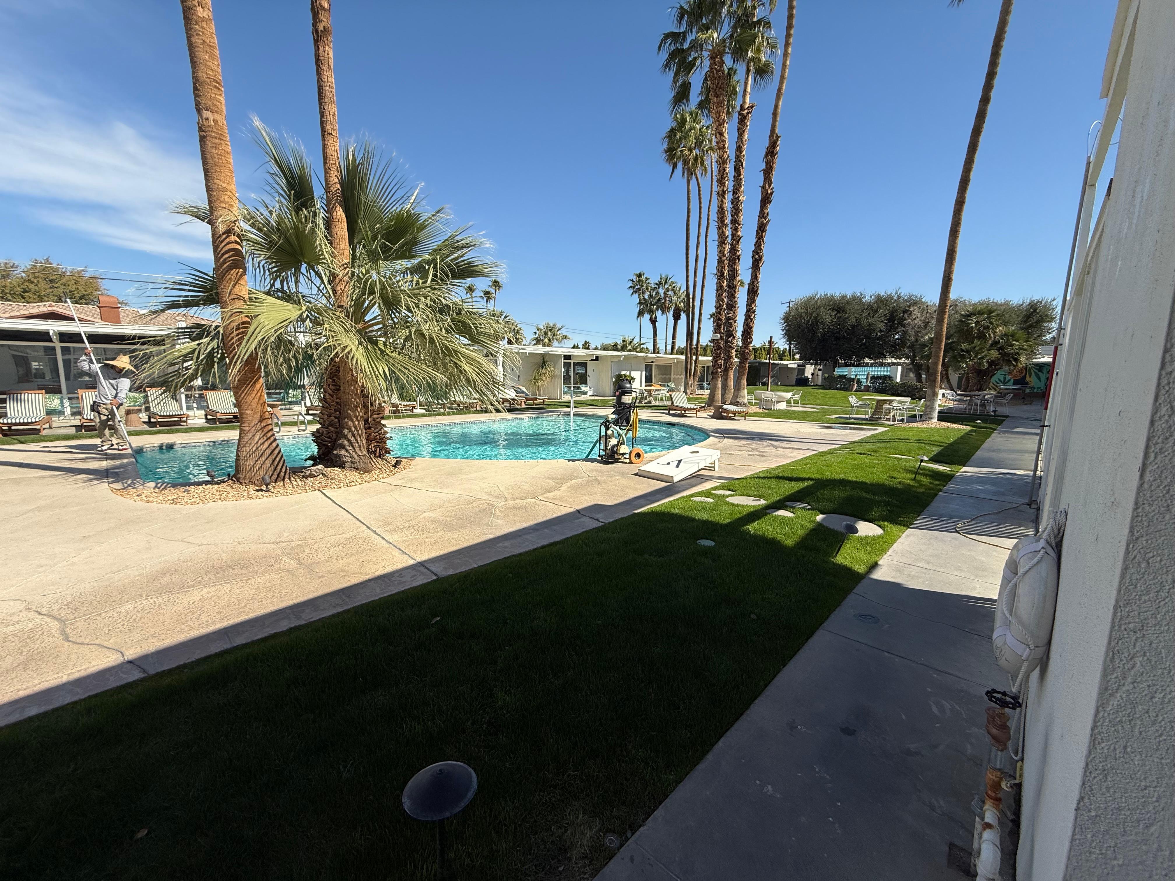 Pool area - view from room 17 