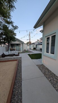 Walkway towards the BBQ