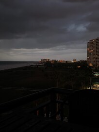 Evening view from the balcony showing Clearwater
