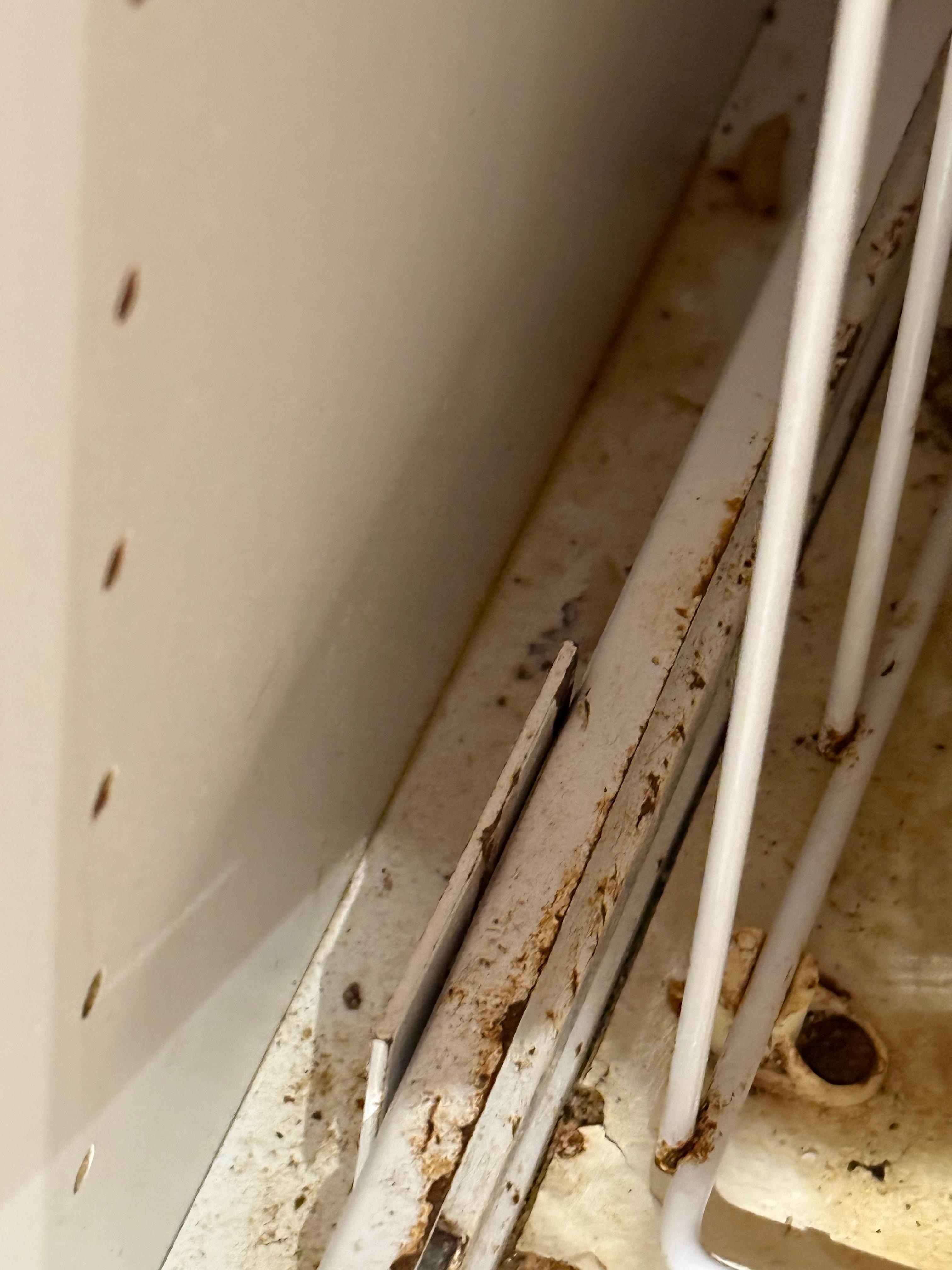 Kitchen cabinet trash cabinet.  