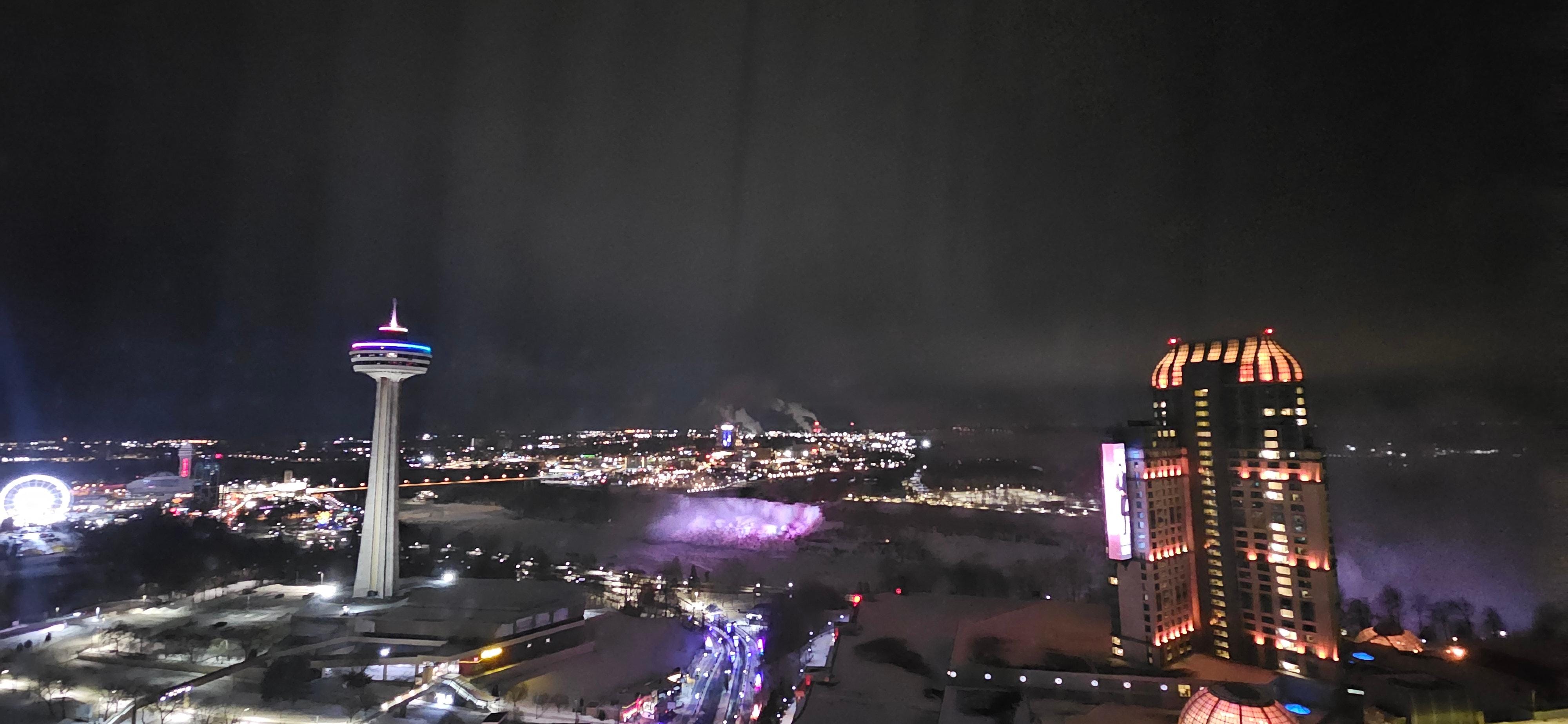 View from our room on the 32nd floor