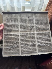Filter for the AC unit in the second room.