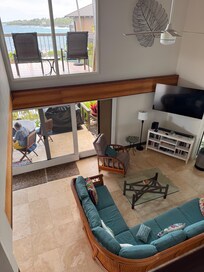 View from upper BRs to LR and balconies