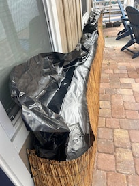 One section of the sandbags