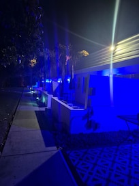 Cute lighting outside.