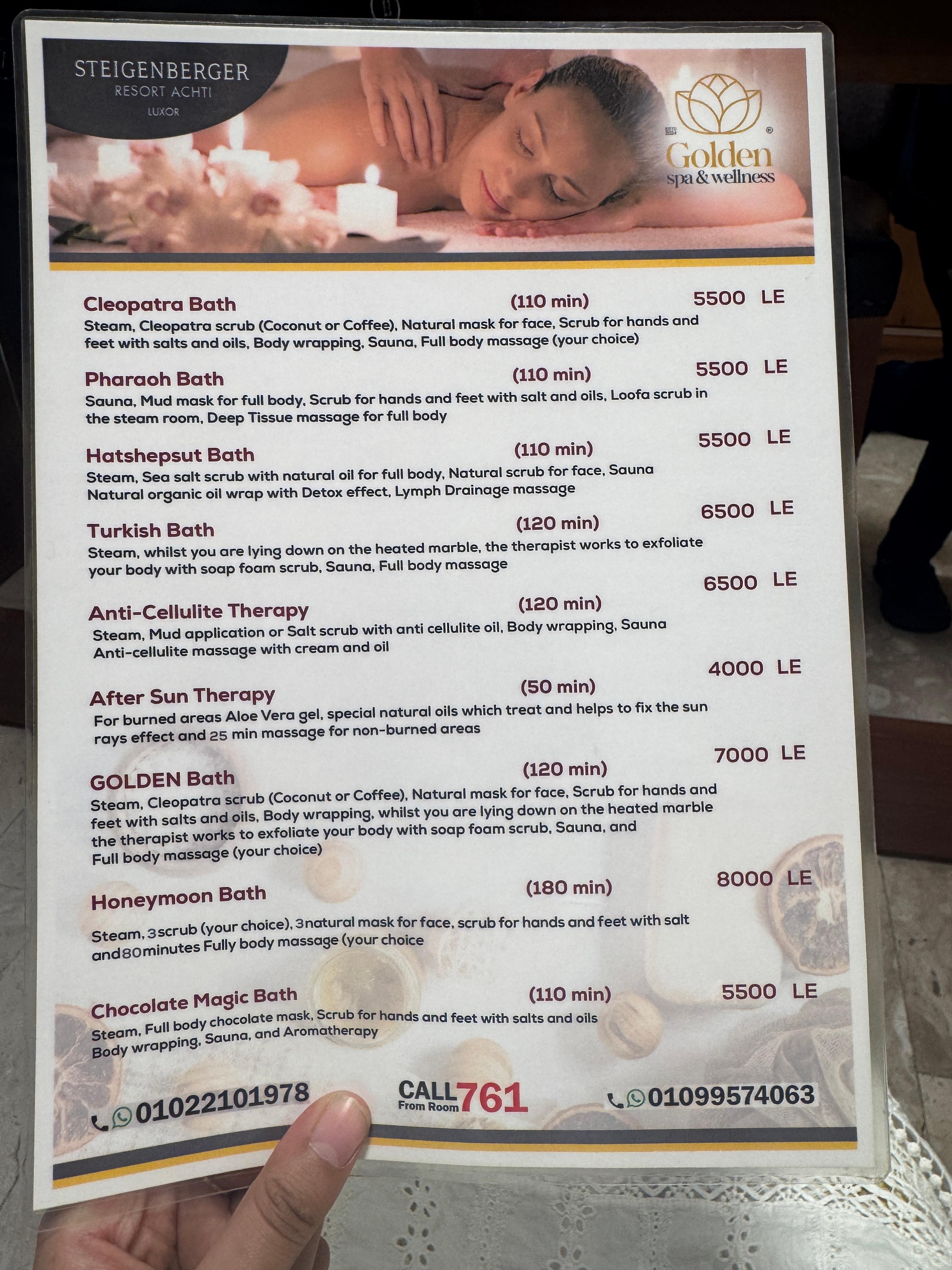 The manager of this spa is amazing he really looked after us and did all the staff 