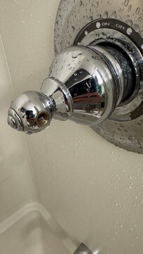 Shower handle with no handle