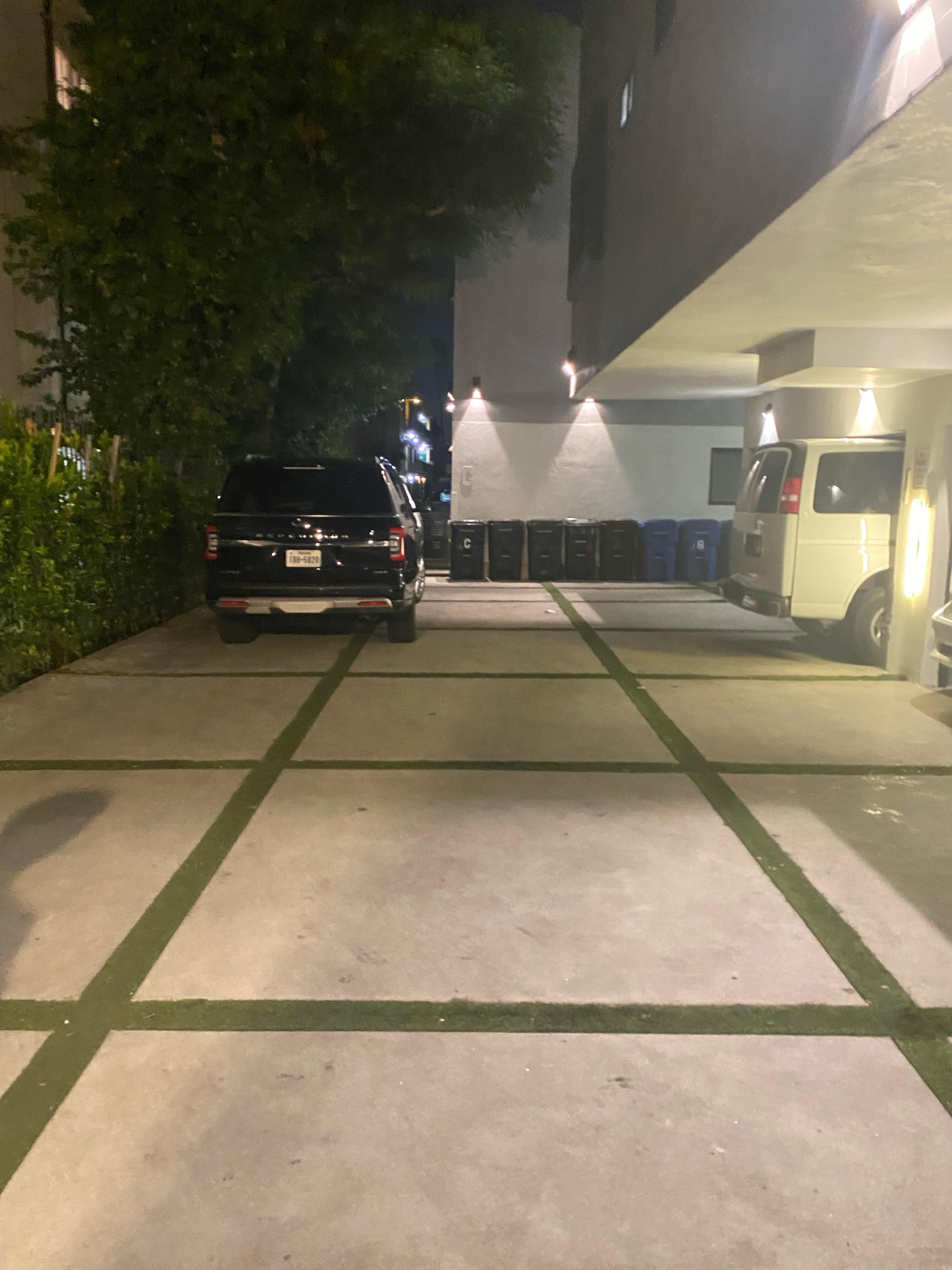What I had to deal with trying to back into my spot