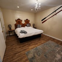 Bedroom, king bed.