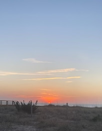 Sunrise from the blue bench.