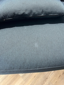 Heavily soiled chair