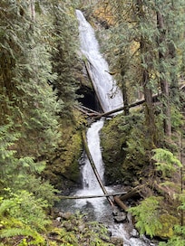 Murhut Falls about 10 miles up the Dukabush road