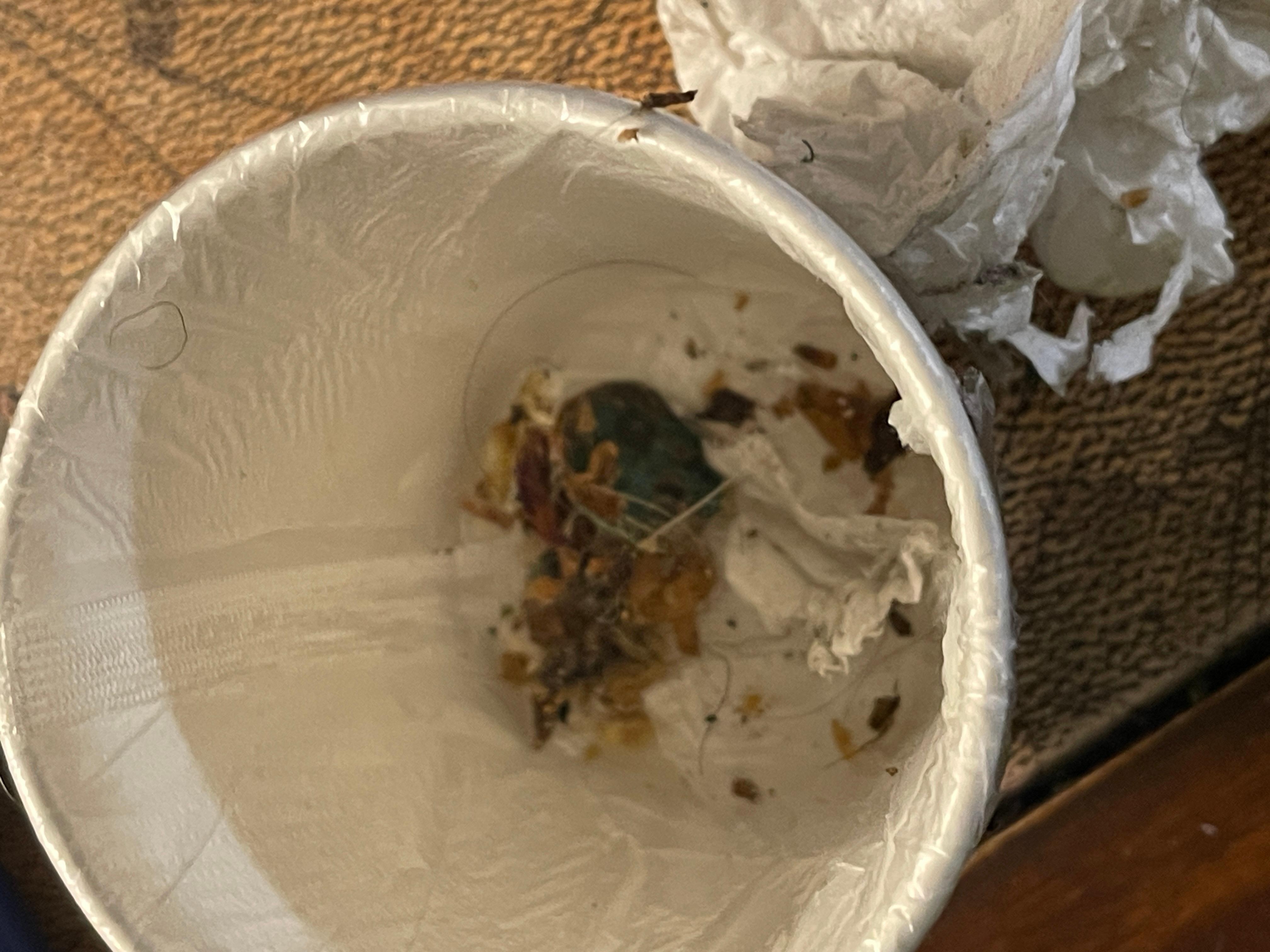 Cleaning up the mess before my shower and bedtime 