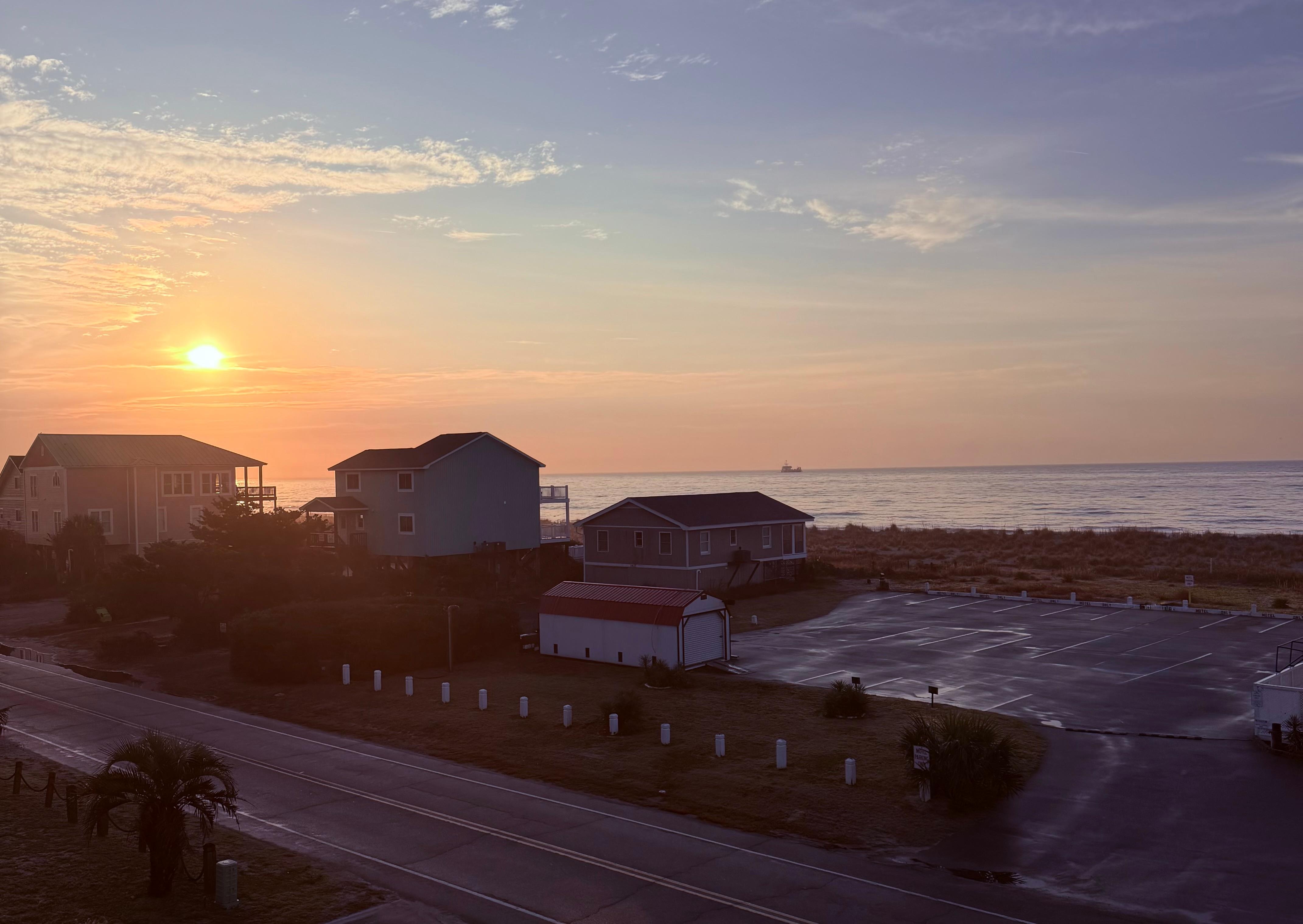 Sunrise from the porch