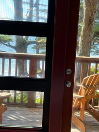 View from inside room