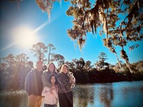 We all enjoyed finishing off the dock! It took us a few days to figure out what Ga fish like - SHRIMP!