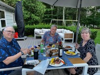Family over for BBQ. And they loved the house and deck.