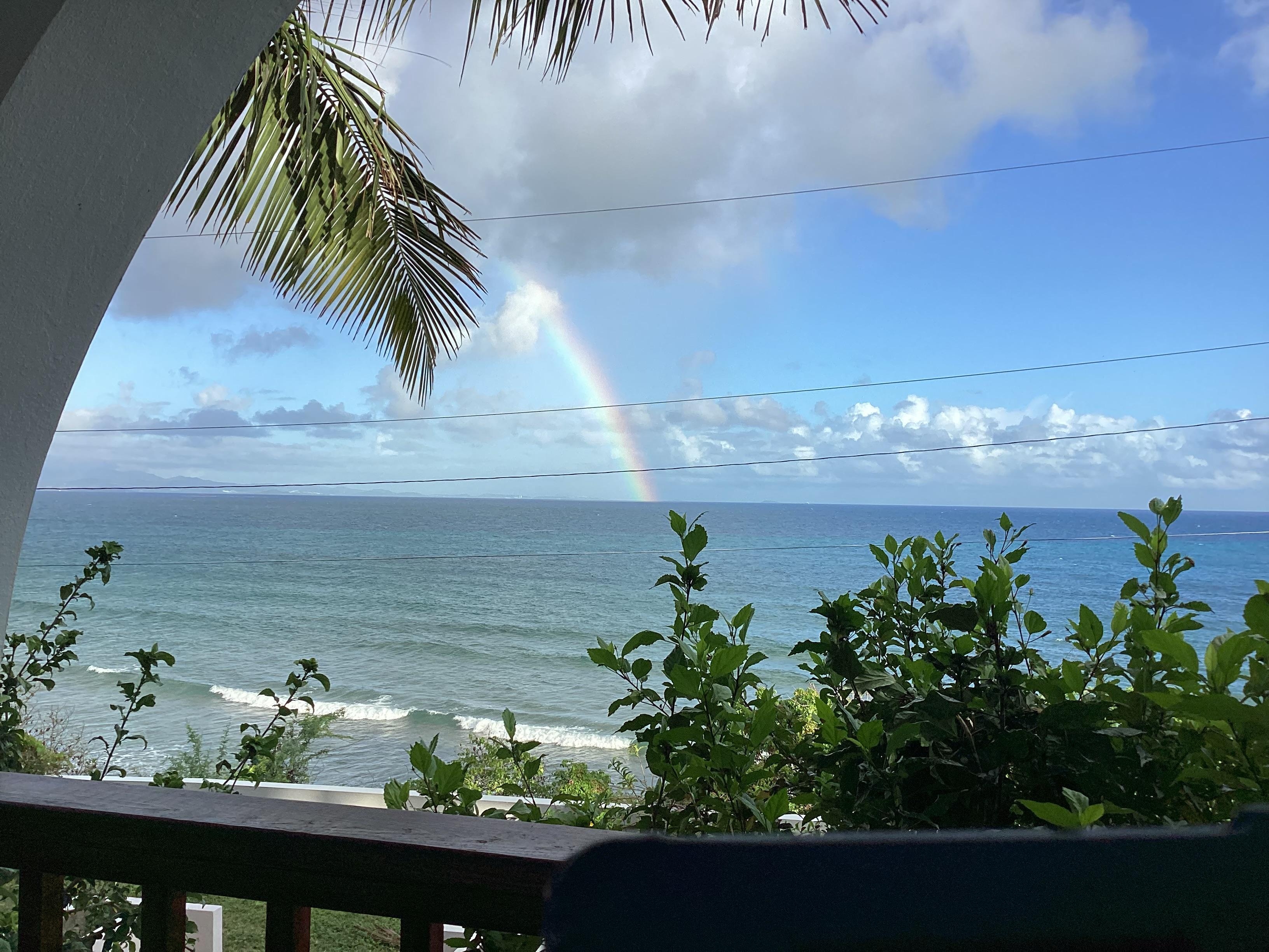 A rainbow view from the deck
