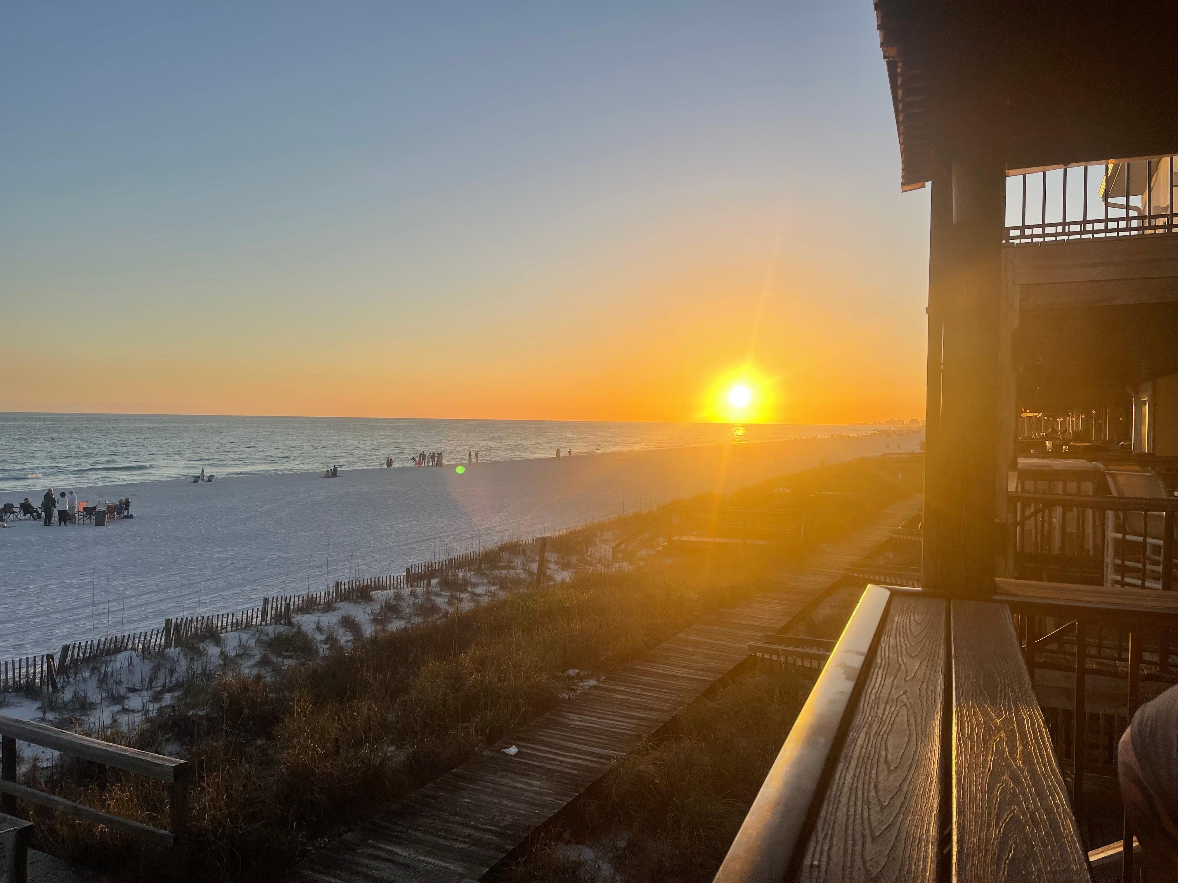 Sunset from the balcony