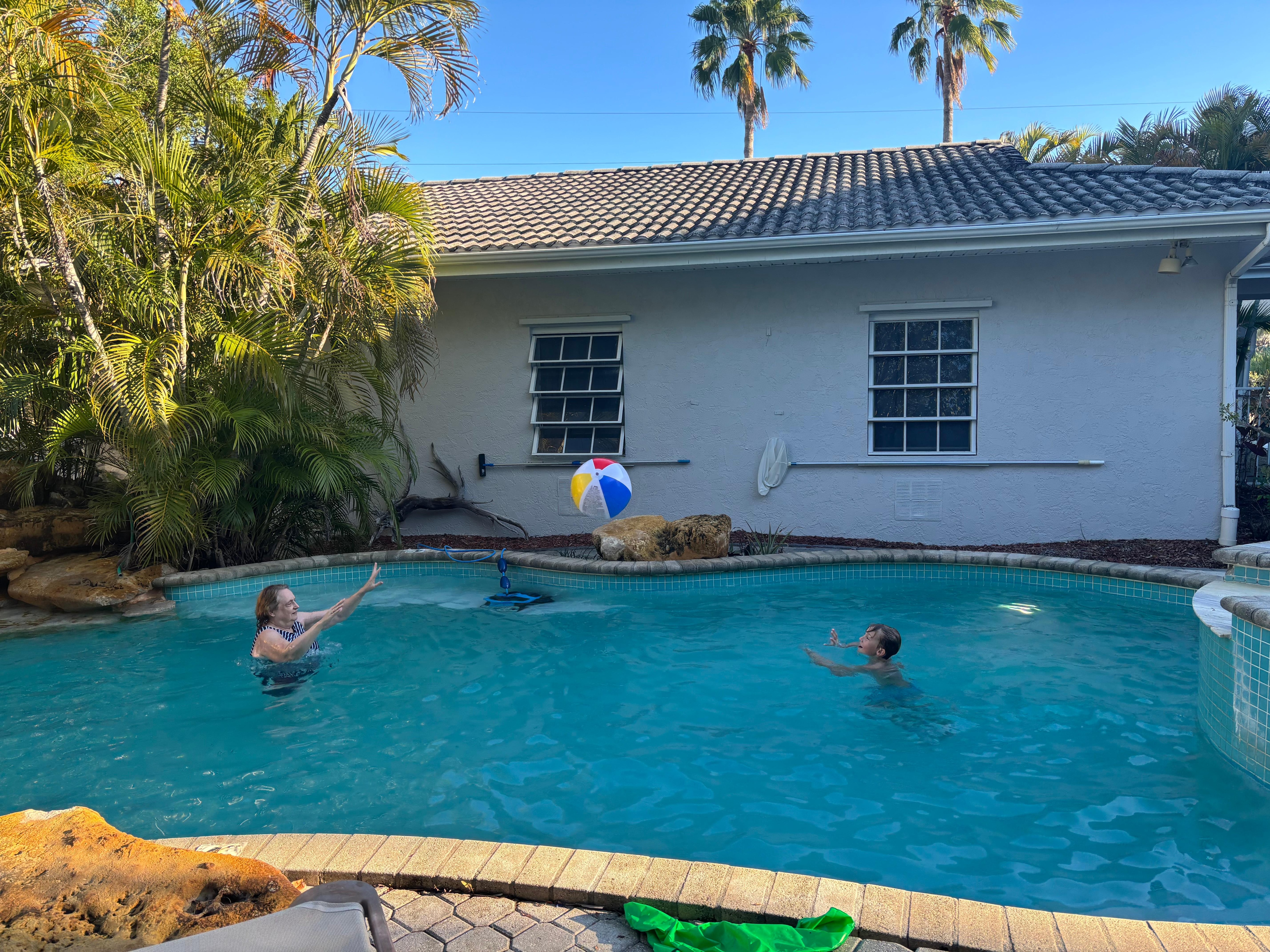 Pool size, depth and temp was great for all ages. 