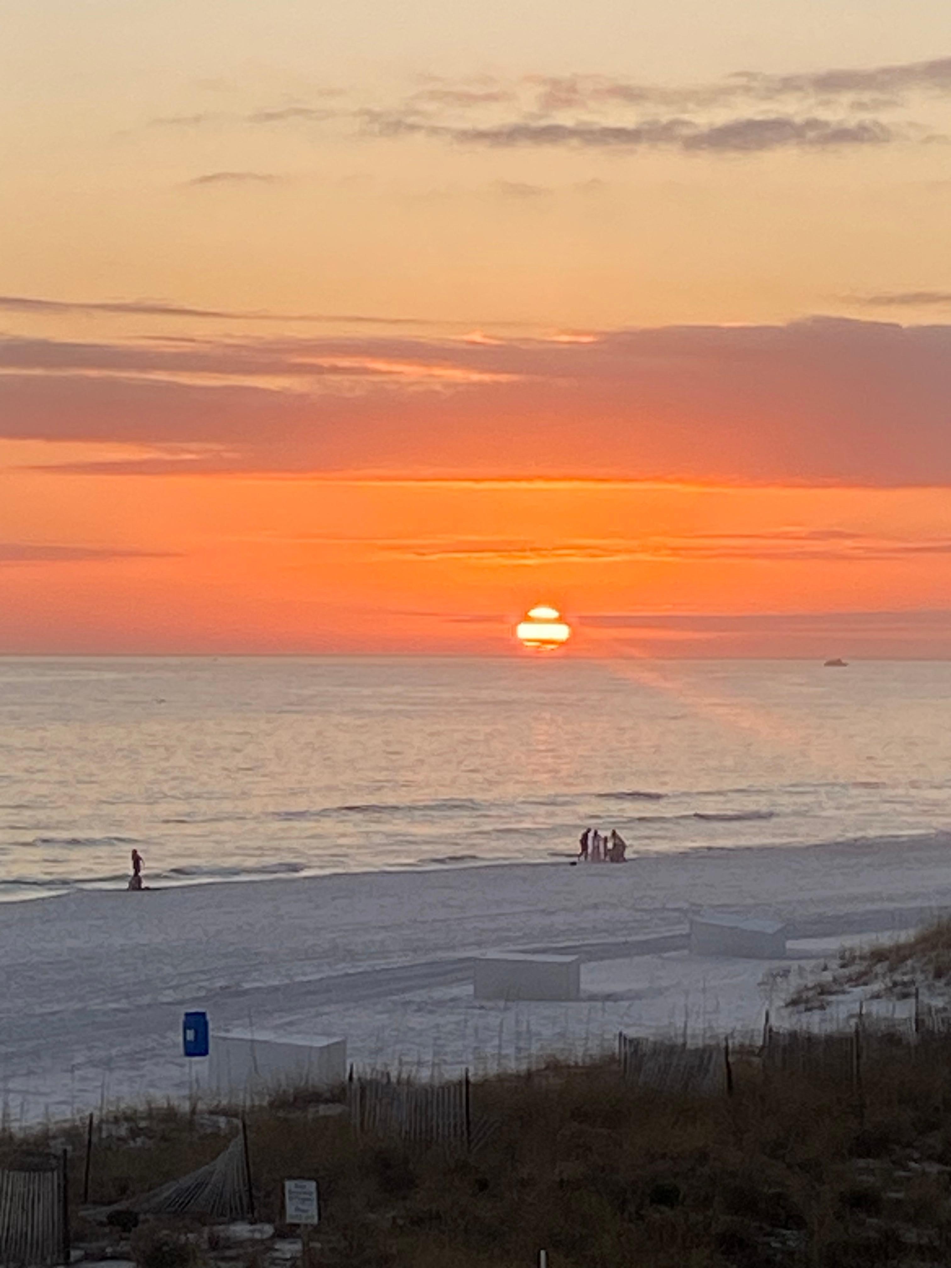 Sunset view from the balcony