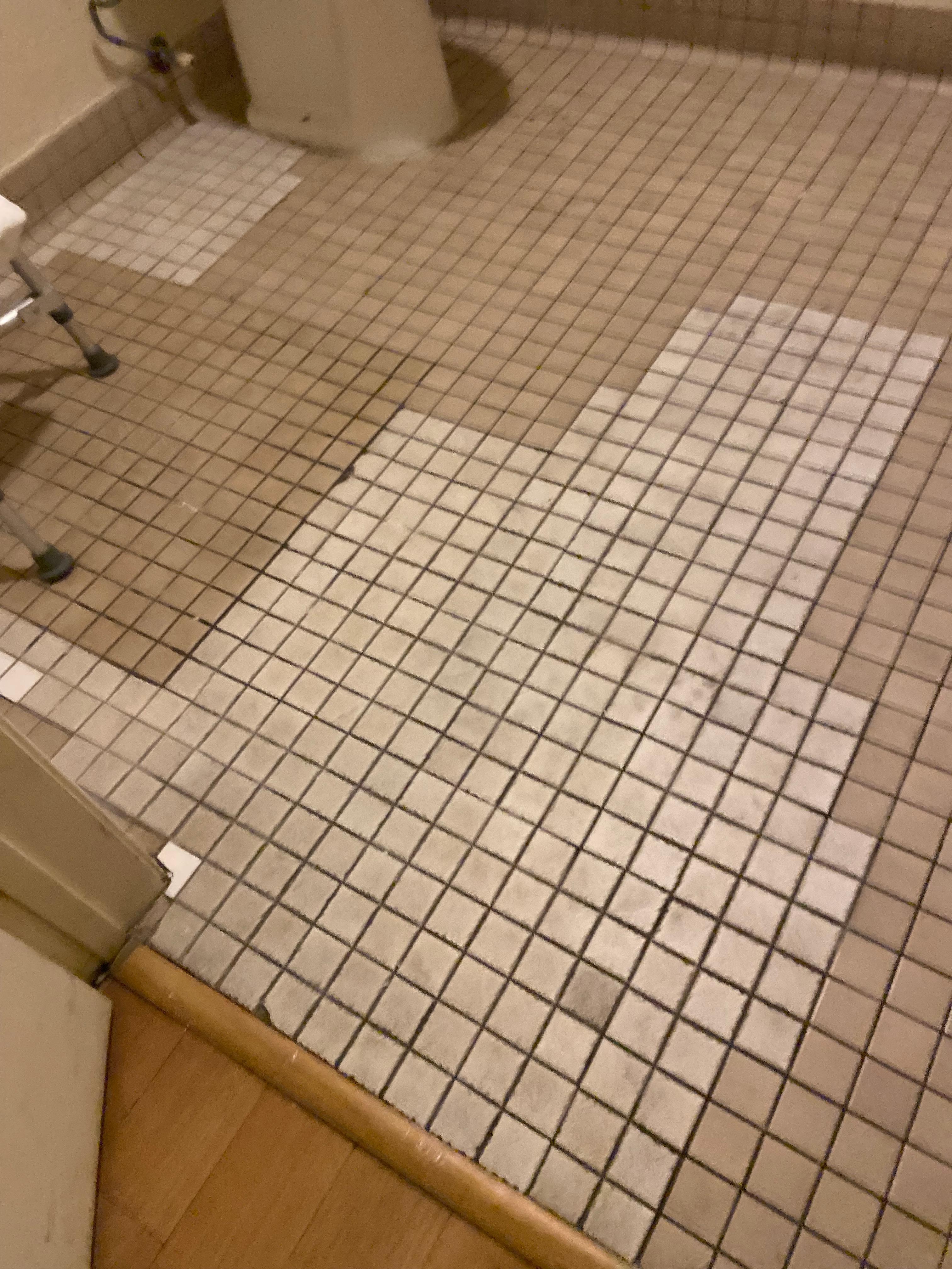 Bathroom floor