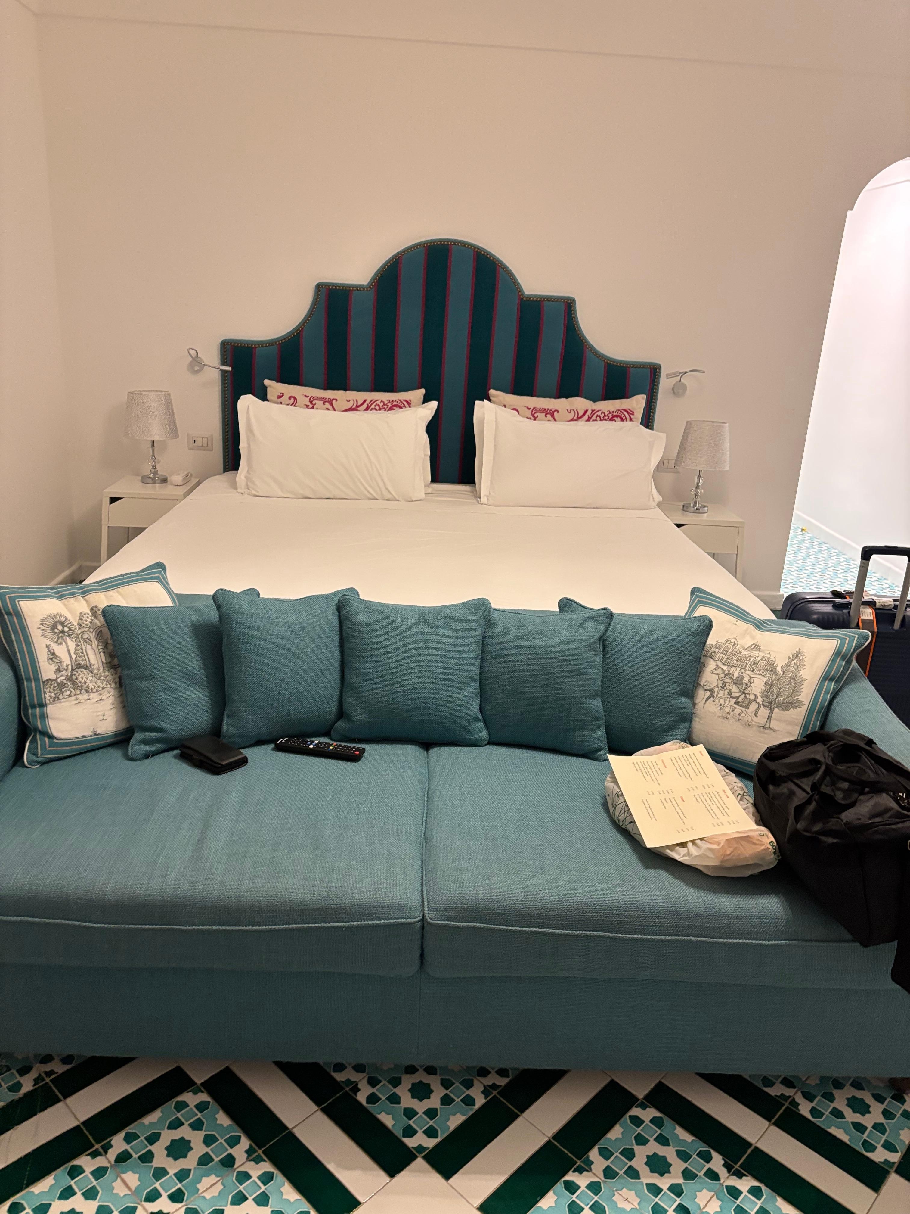 Lovely clean room with turn-down service