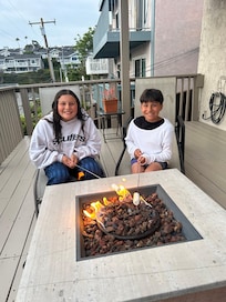 Made s’mores on the deck when Grandkids visited.