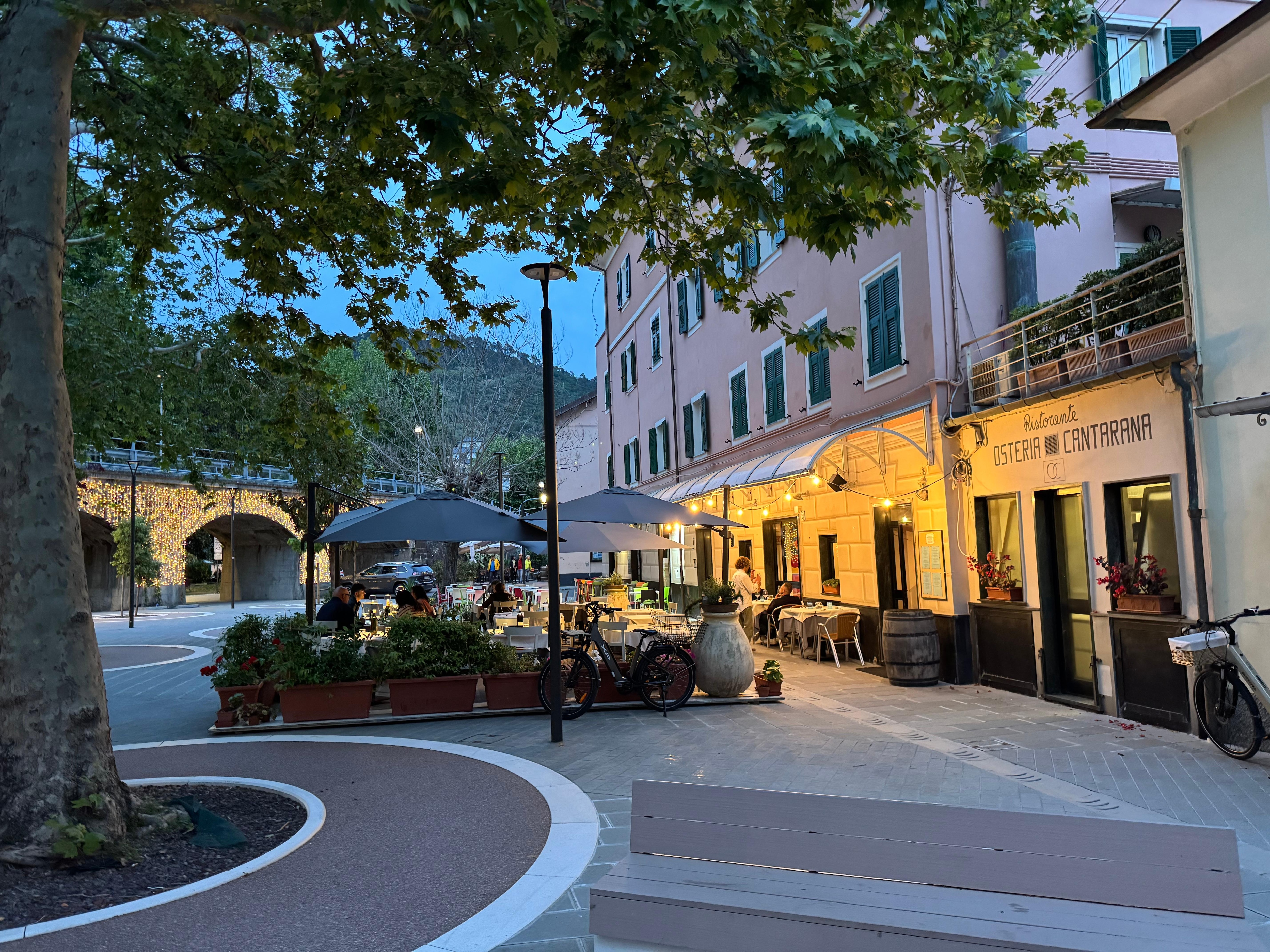 Not far from these quaint seashore restaurants.  