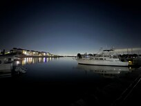 The marina by night