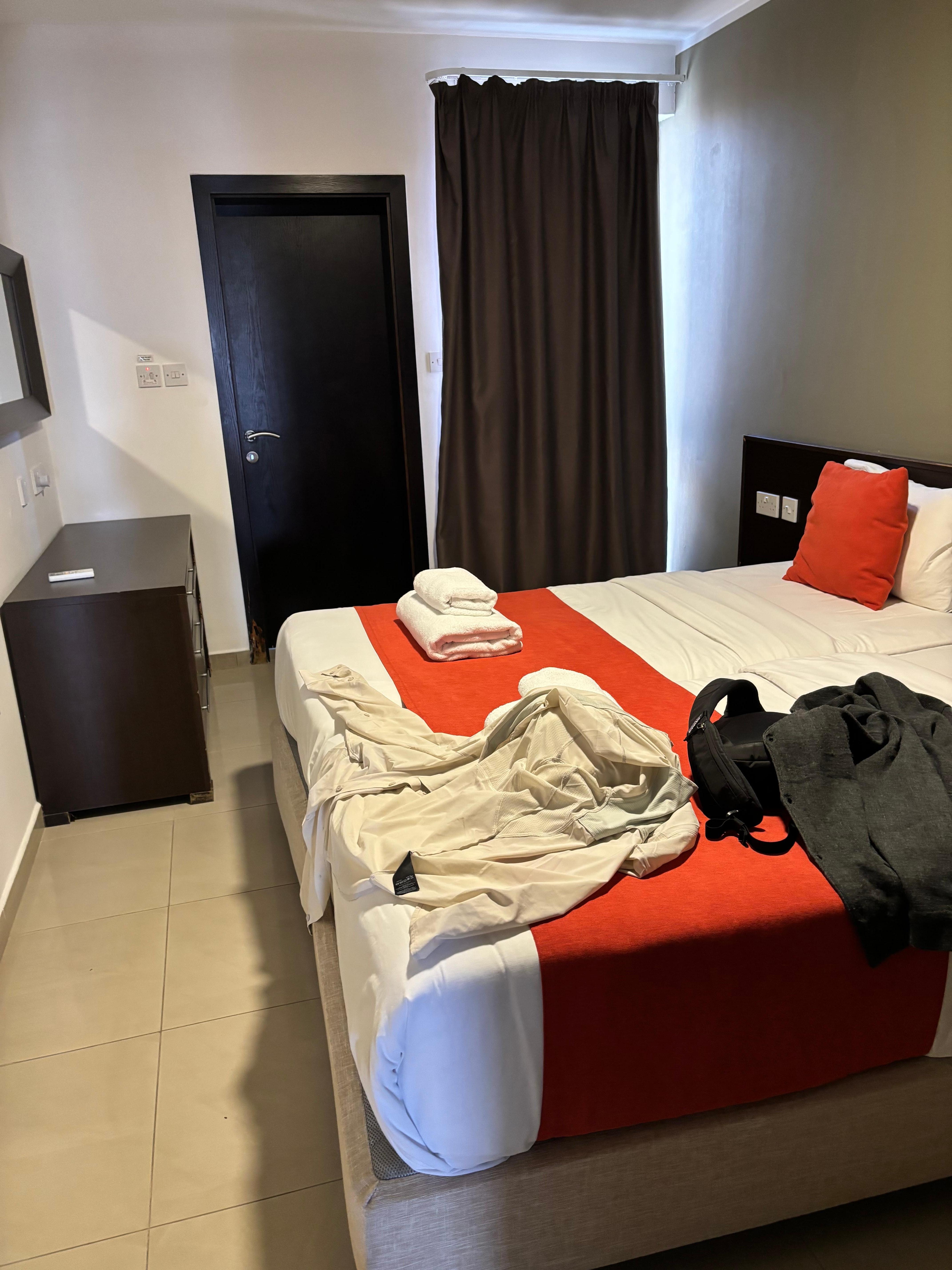 Main bedroom, with second bathroom and small balcony