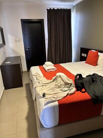 Main bedroom, with second bathroom and small balcony