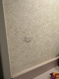 Old bathroom wallpaper