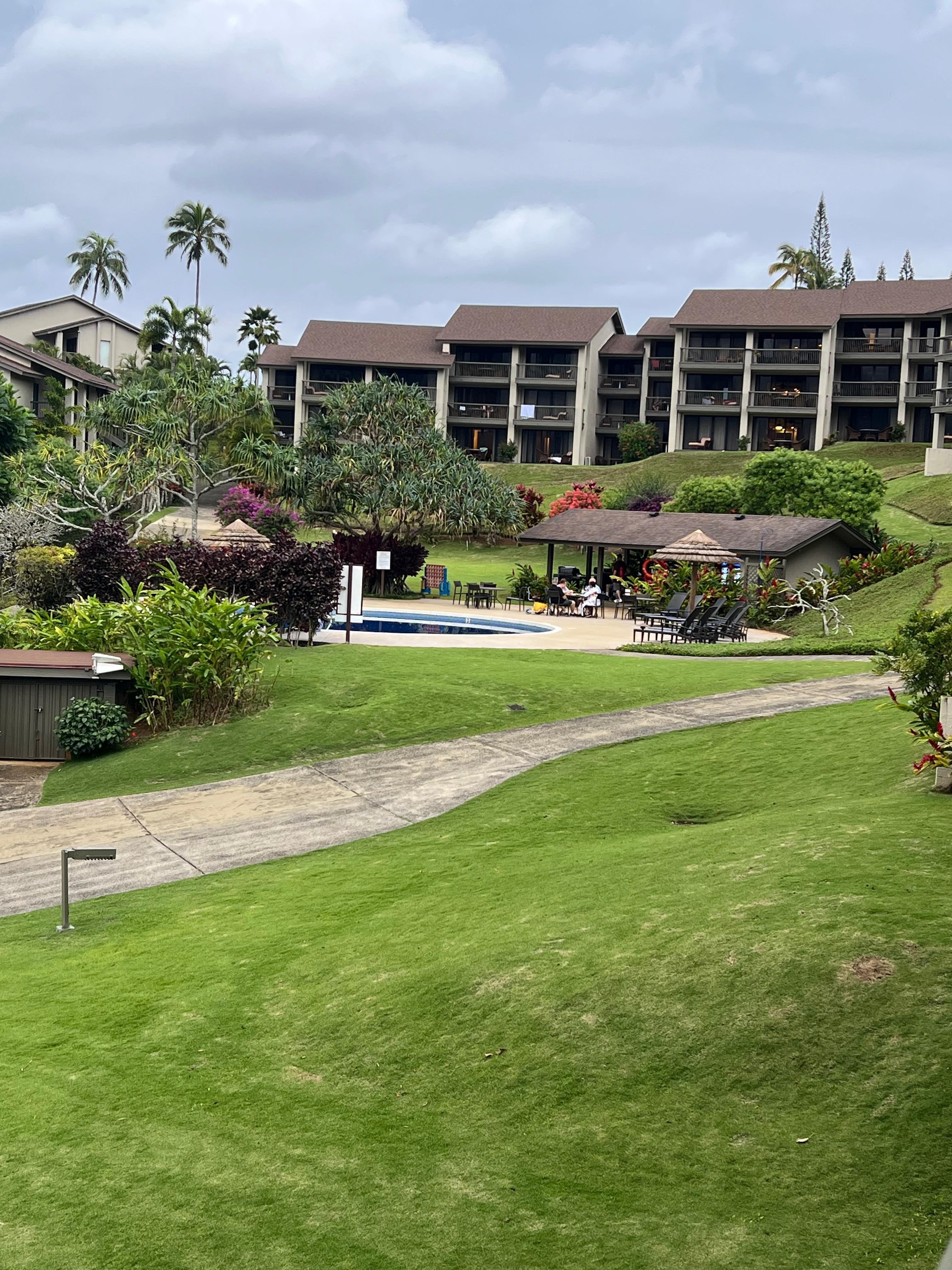 Another view which shows the smaller pool area