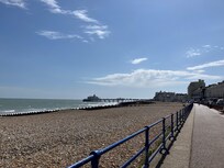 A photo from the seafront in Eastbourne