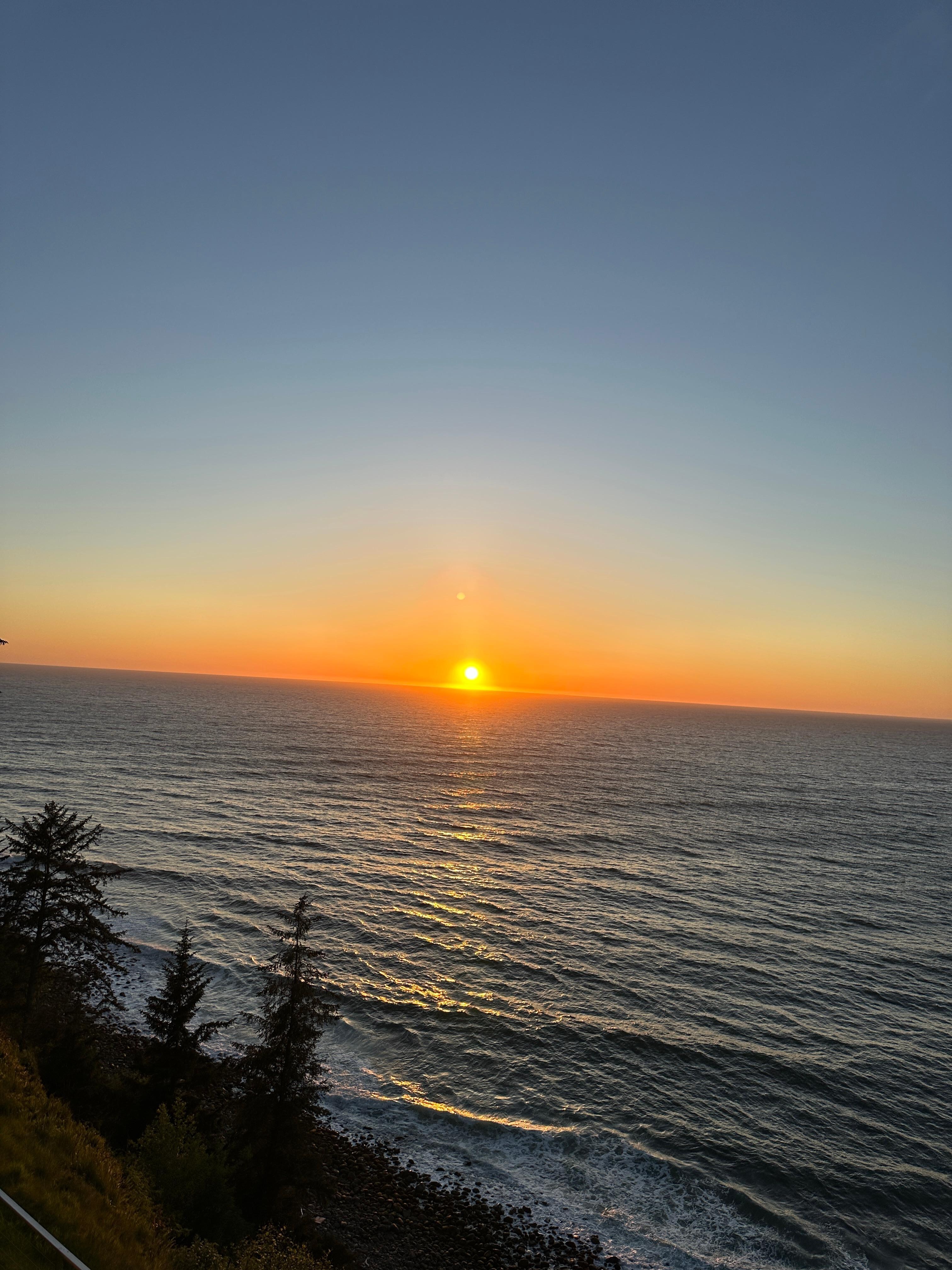 Sunset from the balcony
