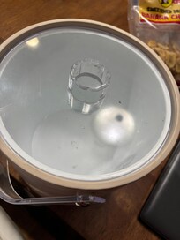 Dirt on ice bucket
