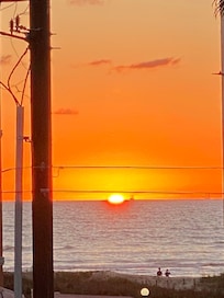 Sunrise viewable this time of year.