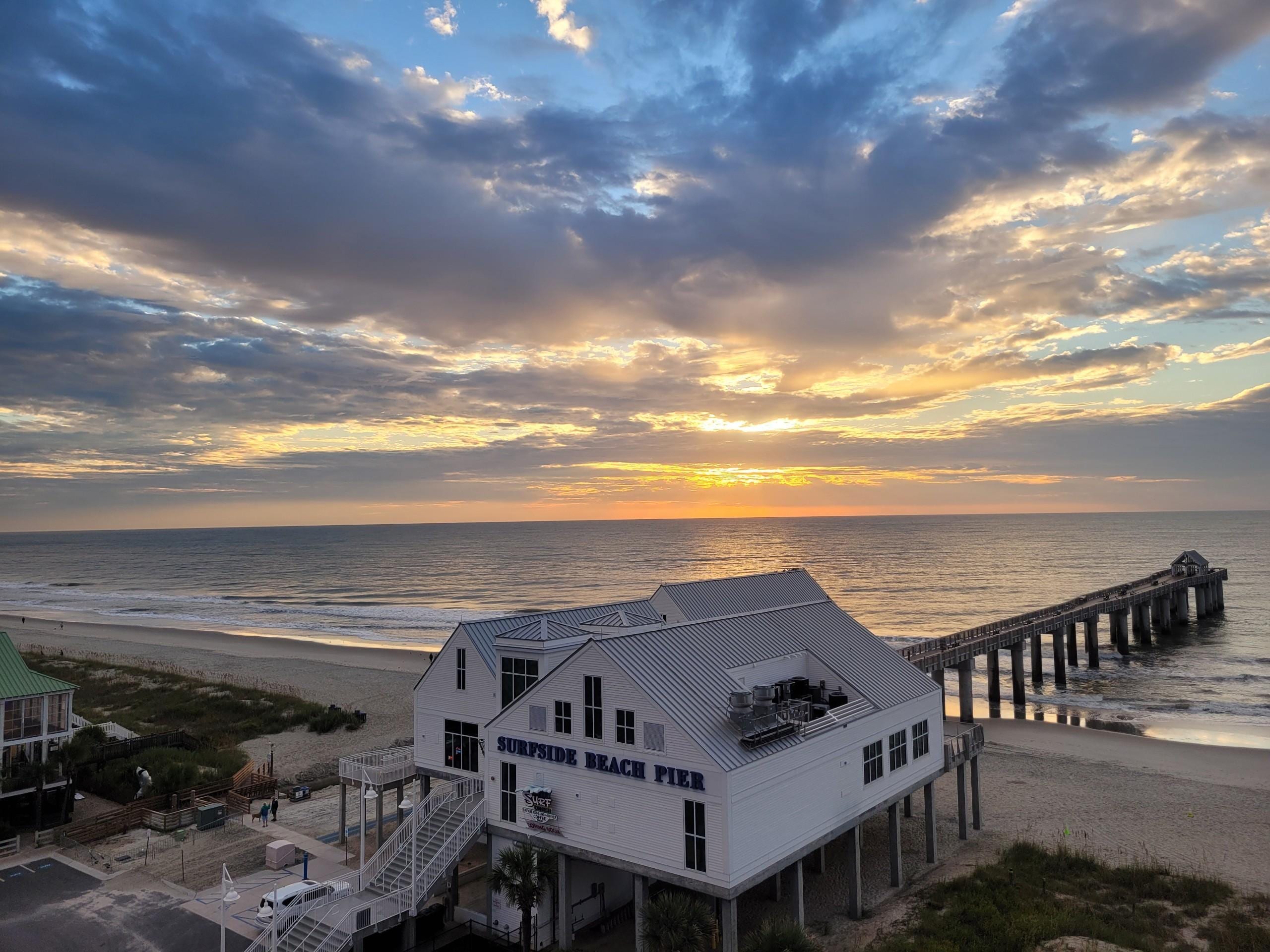 Sunrise from our hotel room. 