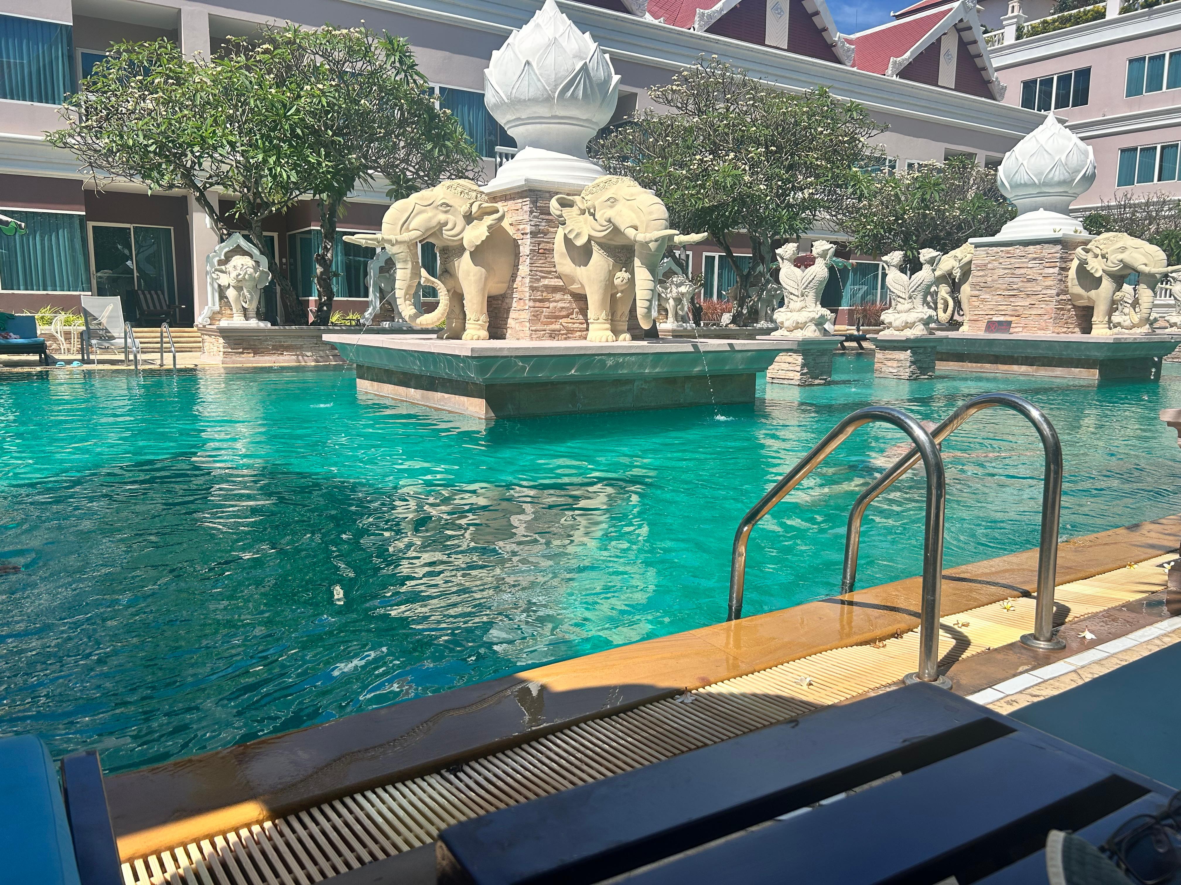 Lower level pool, 3 in total. 