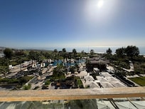 Udsigten fra altanen på soveværelset