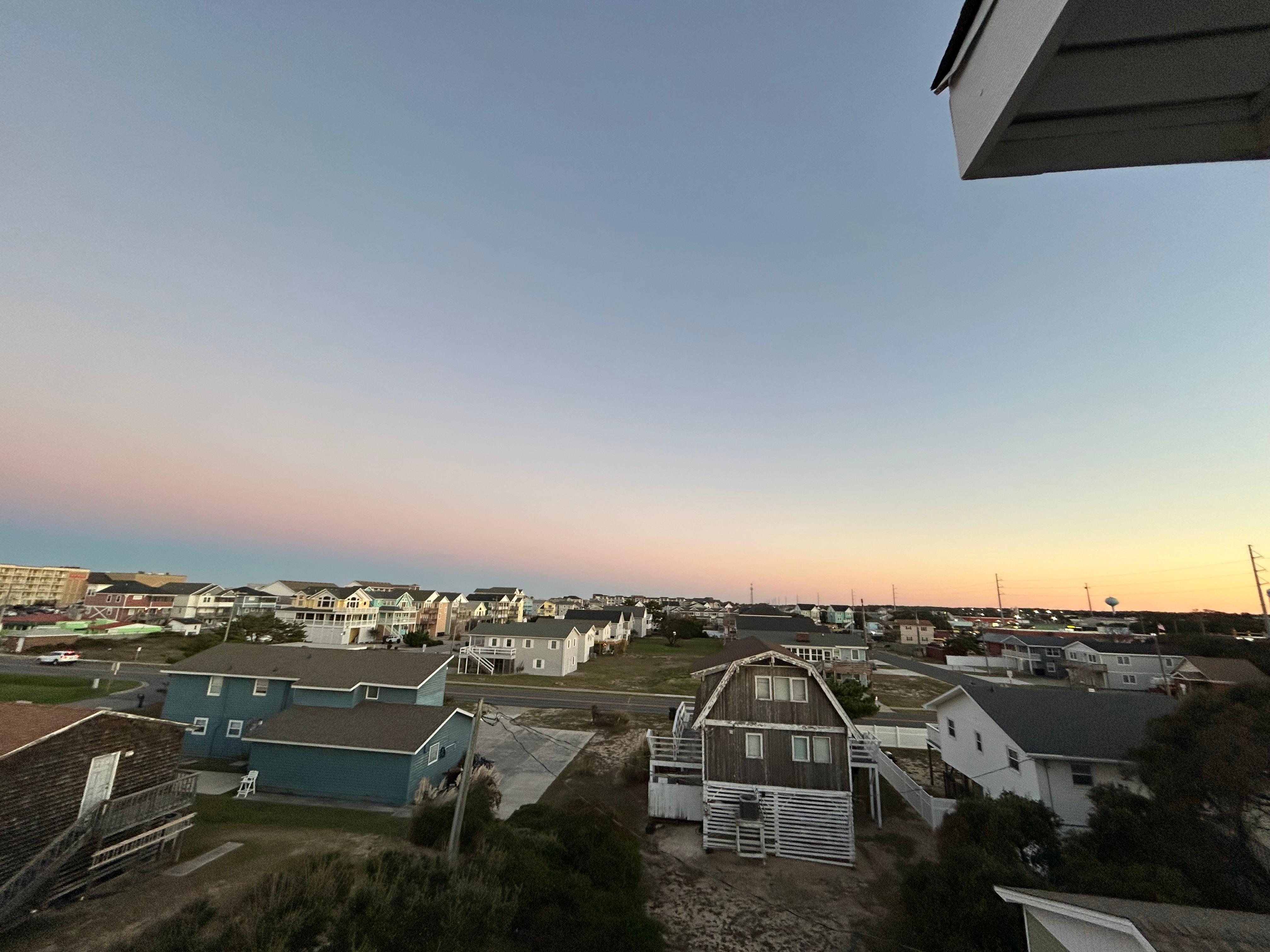View from top floor balcony