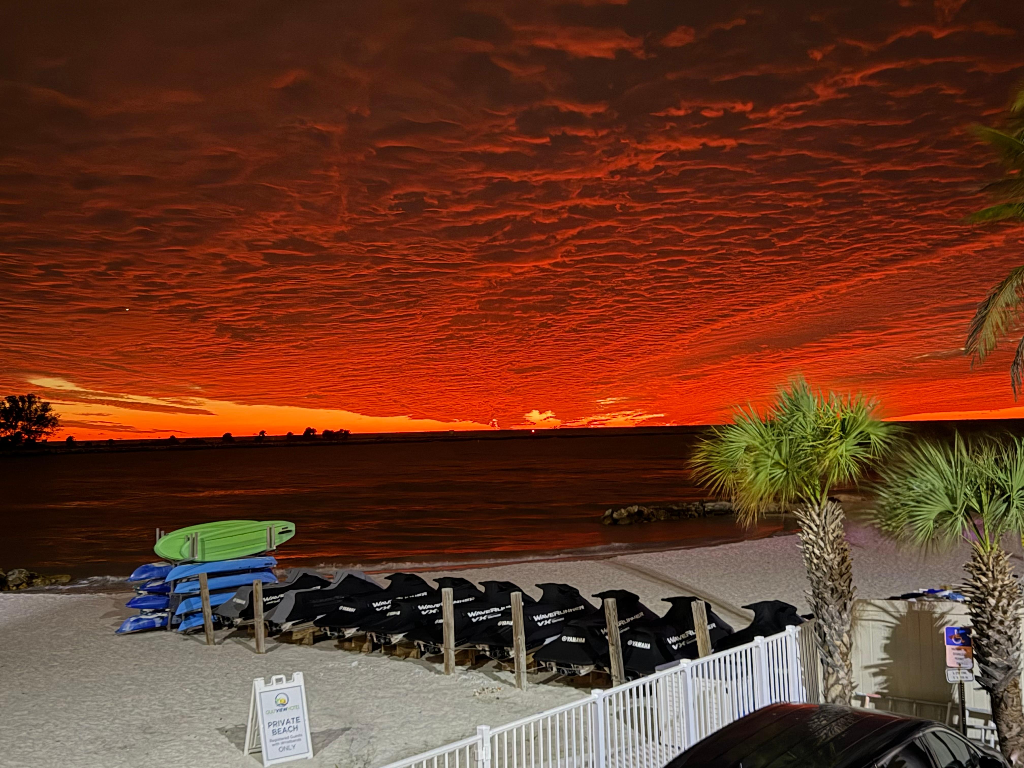 Sunset from the room 