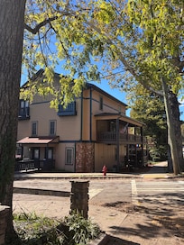 The condo as seen from across the side street