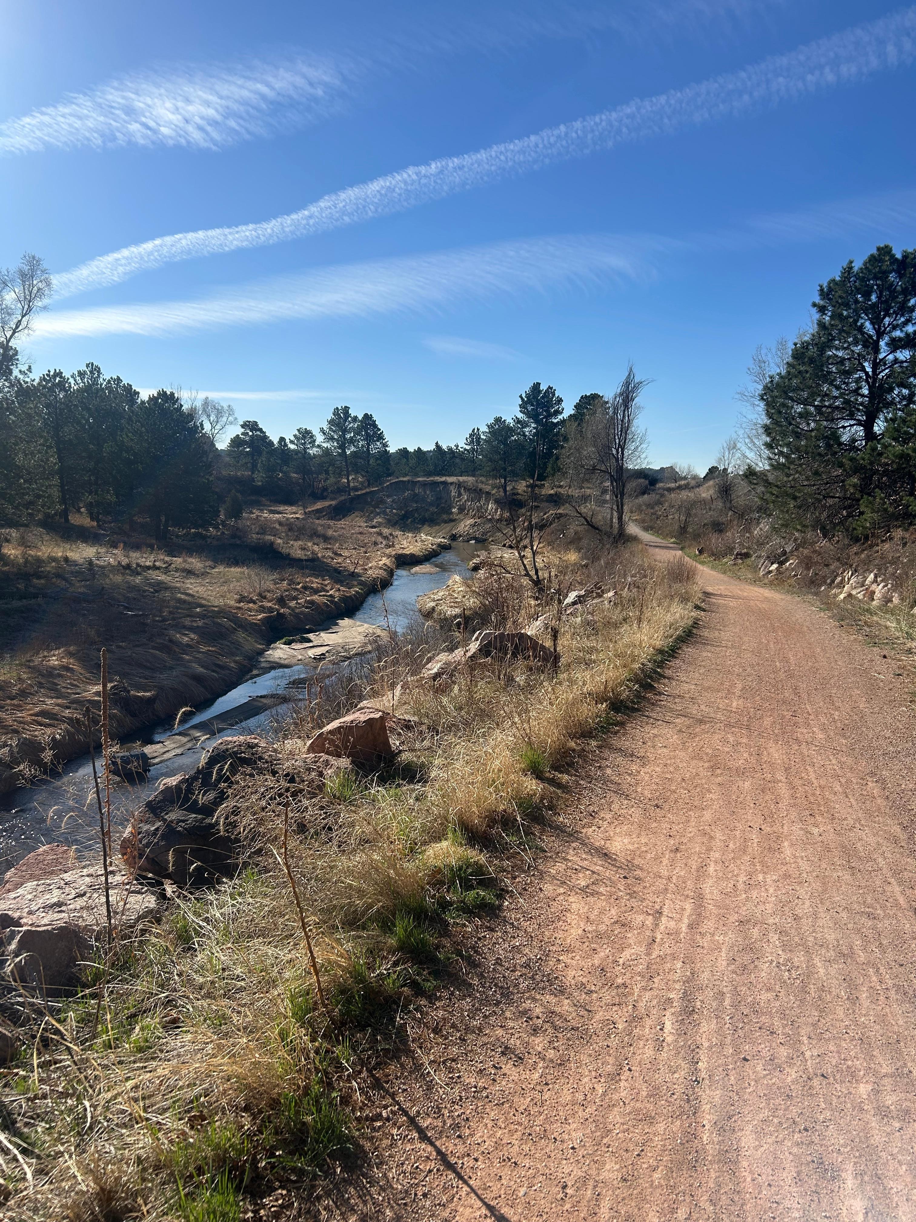 Santa Fe trail right next to property