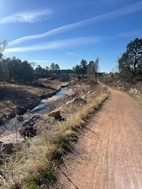 Santa Fe trail right next to property